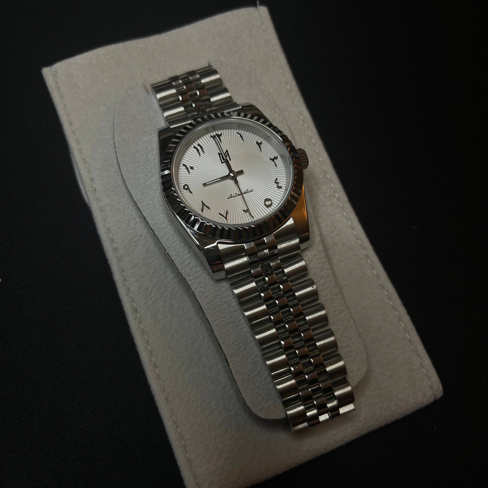 Mod Datejust Arabic Dial Light Blanc